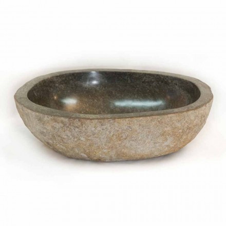 Umywalka Naturalny kamień Kai, jeden kawałek Viadurini