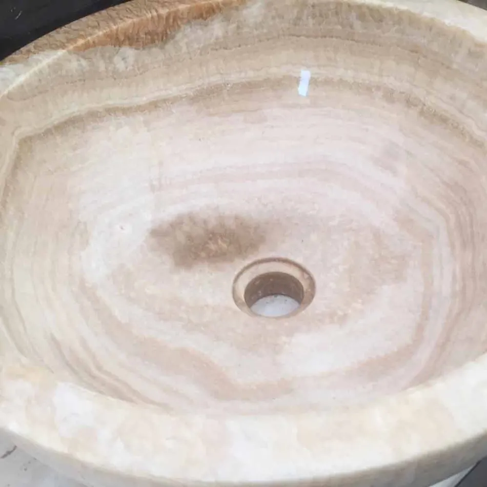 Umywalka z kamienia naturalnego, jeden kawałek, Ana Viadurini