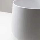 Ręcznie toczona porcelanowa umywalka blatowa - Nomad Viadurini