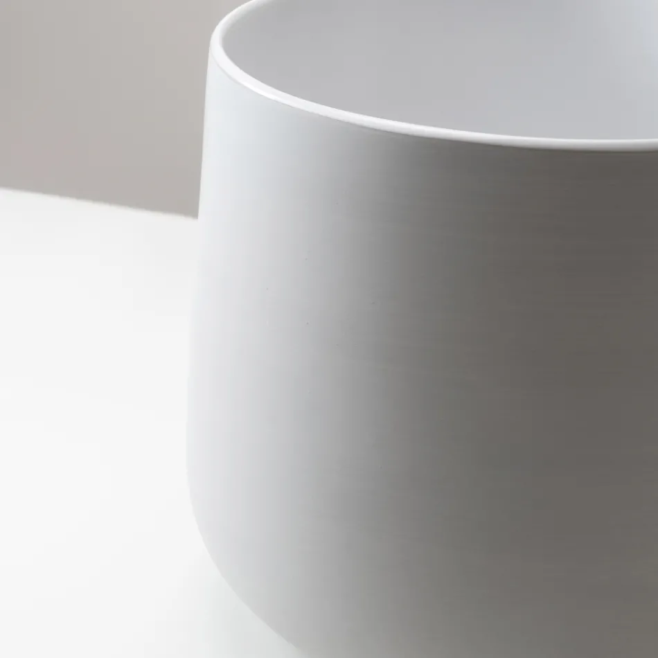 Ręcznie toczona porcelanowa umywalka blatowa - Nomad Viadurini