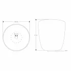 Umywalka nablatowa z żywicy i proszków mineralnych w kształcie wiadra - wiadro Viadurini