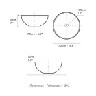 Ręcznie toczony zlew blatowy Raku, wyprodukowany we Włoszech - Magma Viadurini