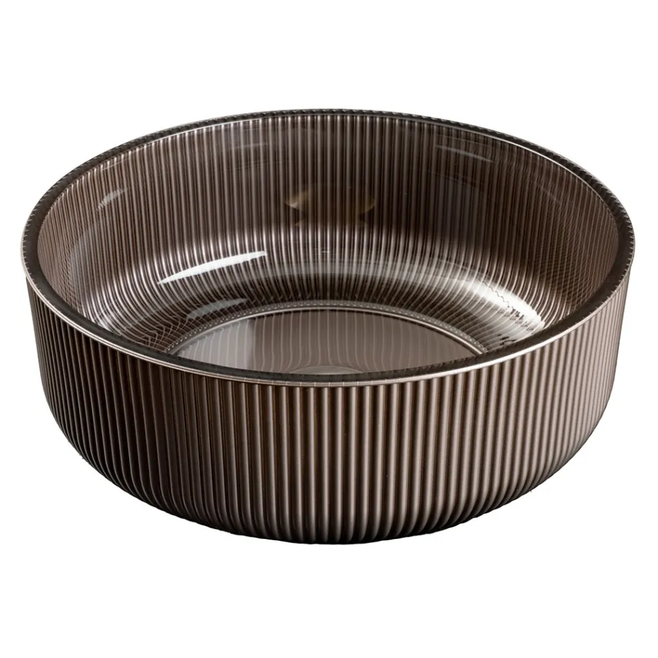 Umywalka nablatowa z żywicą i malowanym szkłem weneckim – Excelsior Viadurini