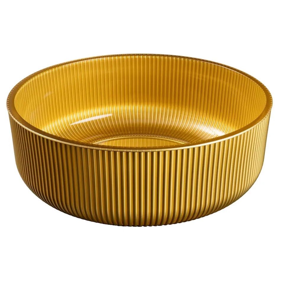 Umywalka nablatowa z żywicą i malowanym szkłem weneckim – Excelsior Viadurini