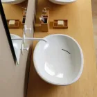 Projektowana ceramiczna umywalka wykonana z połyskiem we Włoszech Viadurini