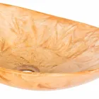 Nowoczesna ręcznie robiona umywalka nablatowa - Malegno Viadurini