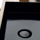 Wsparcie Umywalka nowoczesne czarny ceramiczny Ikona Alice Ceramika Viadurini