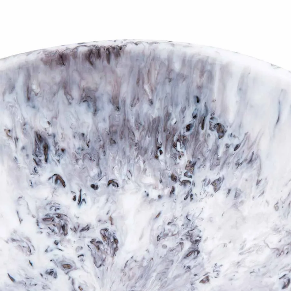 Nowoczesna umywalka nablatowa w kolorze brązowym i czarnym - Dogliola Viadurini