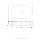 Umywalka nablatowa owalna do łazienki wykonana z białego marmuru - Cunzite Viadurini