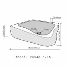 Blat podpora Drewniane Fossil Goa Viadurini