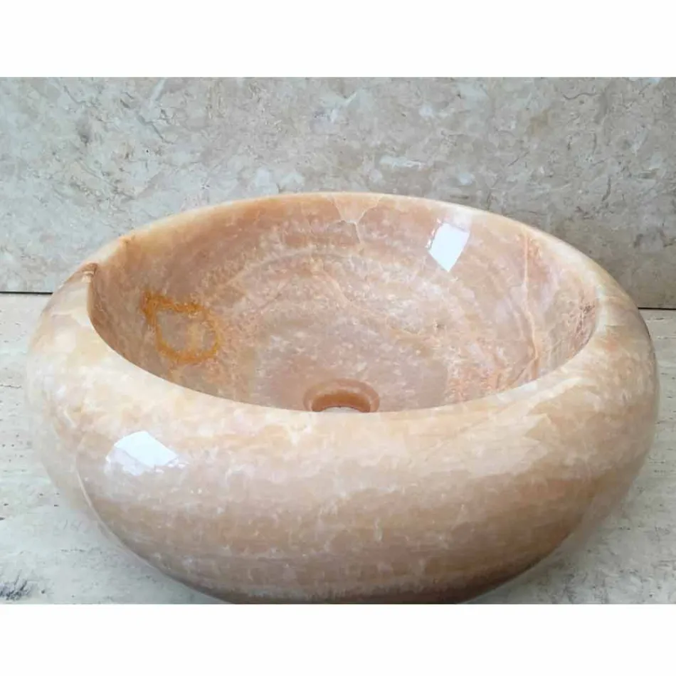 Umywalka pojedyncza blatowa pojedyncza w Arlie onyks Viadurini