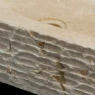 Umywalka jednego kawałka kamienia naturalnego Hydro Białej Viadurini