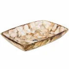 Umywalka jednoelementowy sztucznej żywicy, ręcznie Inez Viadurini