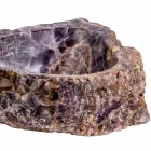 Umywalka nablatowa wykonana ręcznie z kamienia ametystowego, Vidor Viadurini