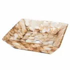 Blat wzór kwadratowy wsparcie Akira żywicy sztucznej Viadurini