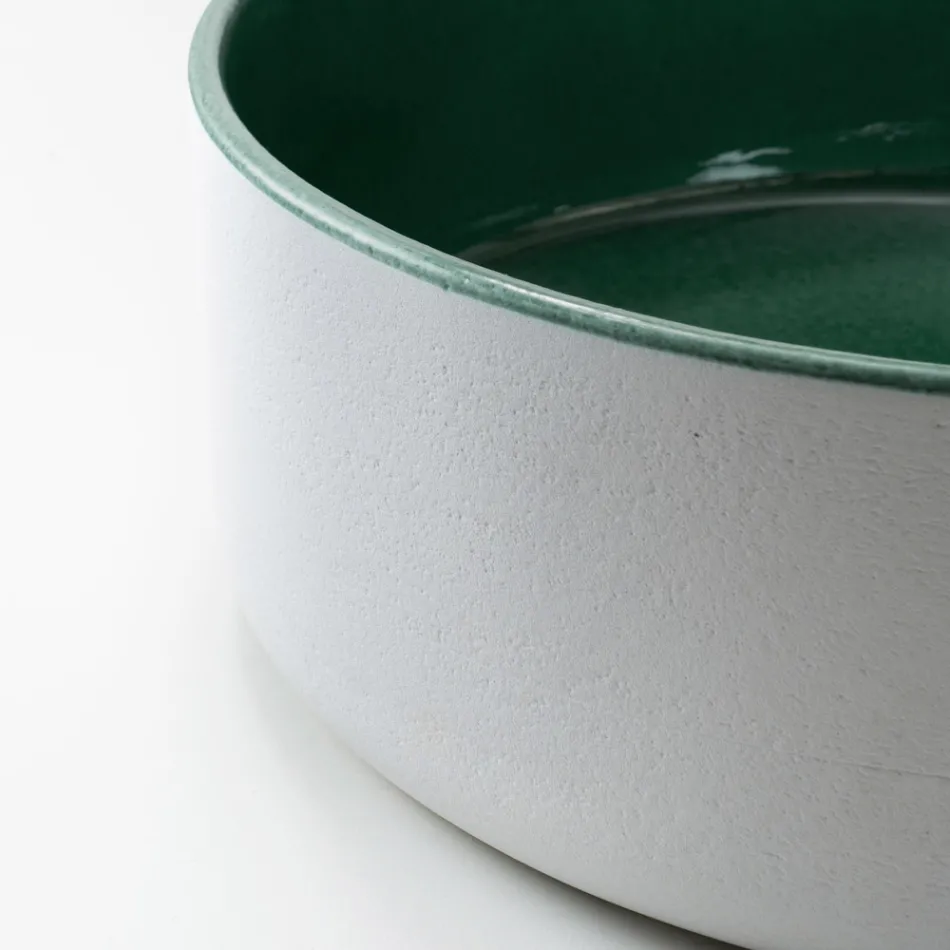 Umywalka nablatowa z naturalnego materiału ziemnego w różnych wykończeniach - Balance Viadurini