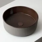 Umywalka nablatowa z naturalnego materiału ziemnego w różnych wykończeniach - Balance Viadurini