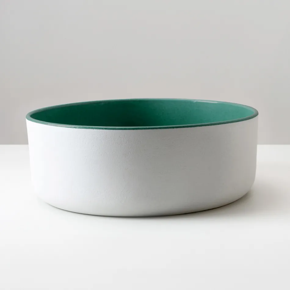 Umywalka nablatowa z naturalnego materiału ziemnego w różnych wykończeniach - Balance Viadurini