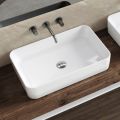 Umywalka nablatowa Aster prostokątna ceramiczna o nowoczesnym designie