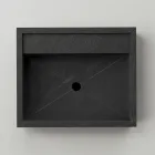 Prostokątna umywalka nablatowa z kamionki porcelanowej Made in Italy - Cervia Viadurini