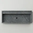 Prostokątna umywalka nablatowa z kamionki porcelanowej Made in Italy - Cervia Viadurini