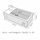 Blat Pomoc Prostokątna Onyx Bintan Viadurini
