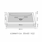 Blat Pomoc Prostokątny Kamień Naturalny Czarny Satun Viadurini
