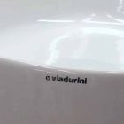 Okrągła umywalka nablatowa z ceramiki Made in Italy - Zarro Viadurini