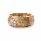 Okrągła umywalka nablatowa w wyjątkowym stylu Pure Onyx - Ramiro Viadurini