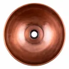 Okrągła ręcznie wykonana umywalka z miedzi, Murello Viadurini