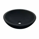 Blat Pomoc Tondo w Bazalt Czarnej Moyo Viadurini