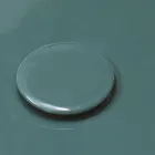 Okrągła umywalka nablatowa z błyszczącej ceramiki Made in Italy - Candito Viadurini