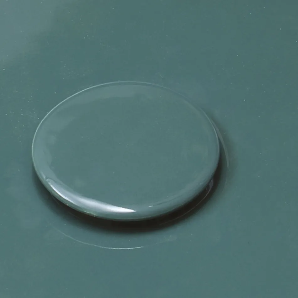 Okrągła umywalka nablatowa z błyszczącej ceramiki Made in Italy - Candito Viadurini