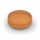 Okrągła, nowoczesna ceramiczna umywalka nablatowa wykonana we Włoszech, Yoel Viadurini