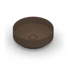 Okrągła, nowoczesna ceramiczna umywalka nablatowa wykonana we Włoszech, Yoel Viadurini