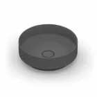 Okrągła, nowoczesna ceramiczna umywalka nablatowa wykonana we Włoszech, Yoel Viadurini