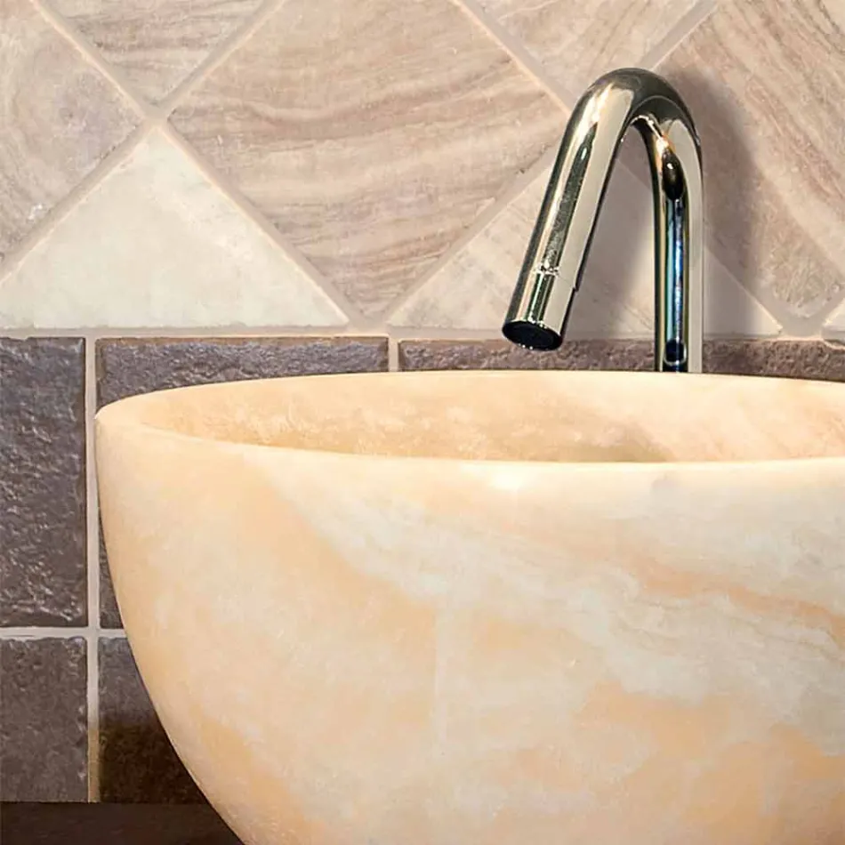 Blat Pomoc Okrągły Onyx Sula Viadurini