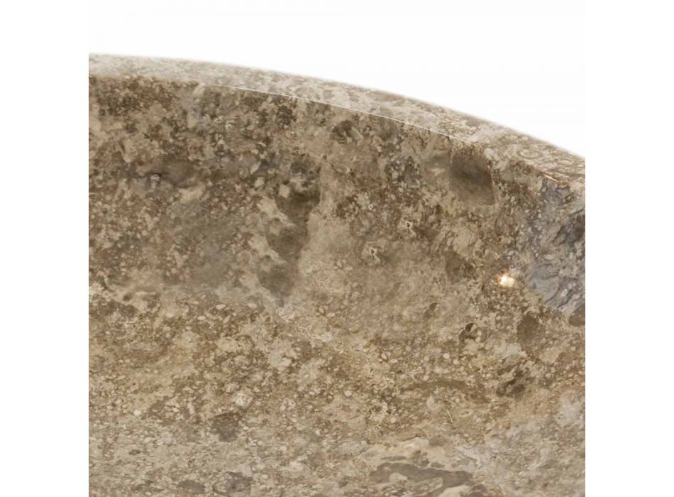 Umywalka okrągła wsparcia, unikalny, naturalny kamień Ziva Viadurini
