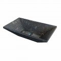 Umywalka z kamienia naturalnego czarne trapezoidalny wok