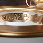 Wbudowana umywalka łazienkowa z ręcznie odlewanej gliny szamotowej Made in Italy - Erioli Viadurini