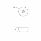 Nowoczesna umywalka wolnostojąca okrągła wykonana we Włoszech Dalmine Viadurini