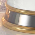 Designowa umywalka wnękowa w glinie ogniowej wykonana we Włoszech, Manilo Viadurini