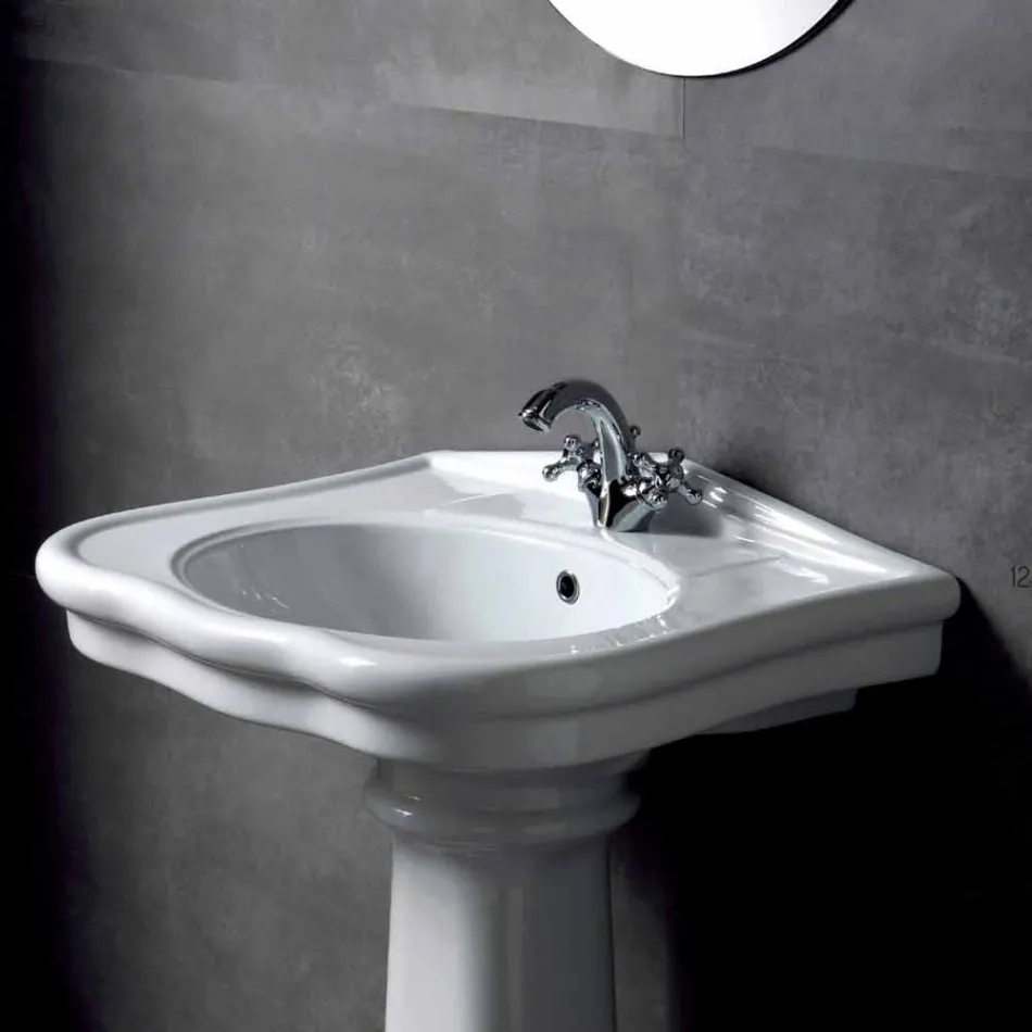 Ściana umywalkowa lub kolumna ceramiczna L70cm Made in Italy Avise Viadurini