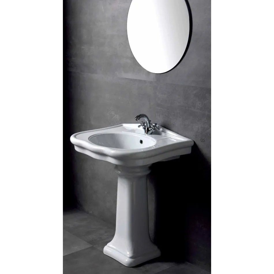 Ściana umywalkowa lub kolumna ceramiczna L70cm Made in Italy Avise Viadurini