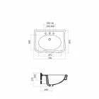 Ściana umywalkowa lub kolumna ceramiczna L70cm Made in Italy Avise Viadurini