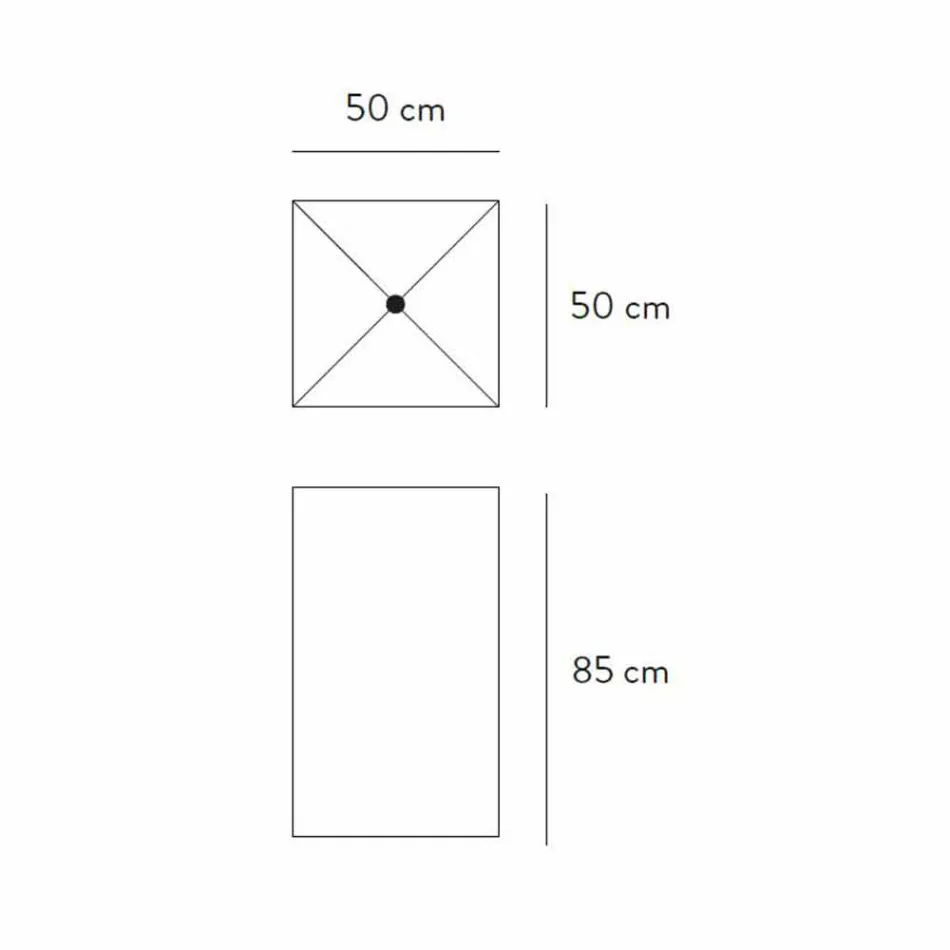 Umywalka podłogowa z geometrycznym wzorem z gresu porcelanowego 4 wykończenia - Calogero Viadurini