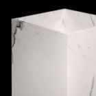 Umywalka podłogowa z geometrycznym wzorem z gresu porcelanowego 4 wykończenia - Calogero Viadurini