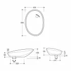 Umywalka ceramiczna na postumencie wykonana we Włoszech z połyskiem Viadurini