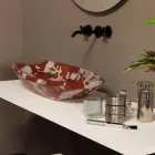 Projekt ceramiczna umywalka nablatowa wykonana we Włoszech Laura Viadurini