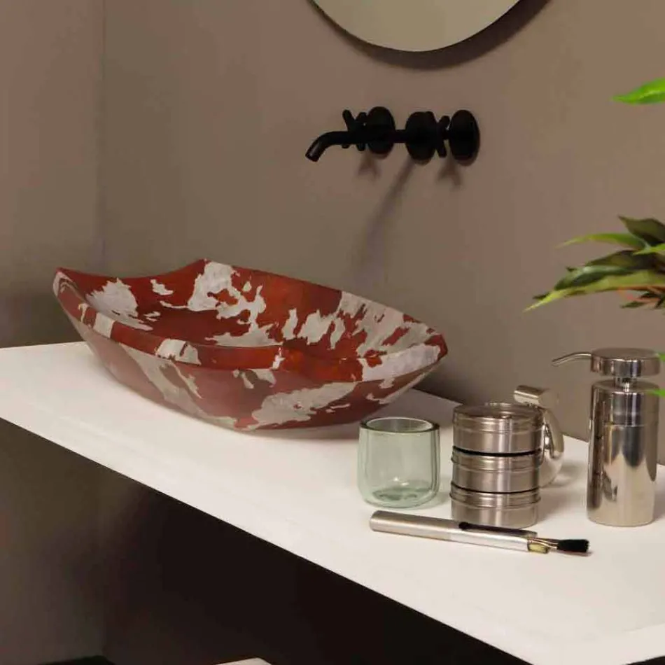 Projekt ceramiczna umywalka nablatowa wykonana we Włoszech Laura Viadurini
